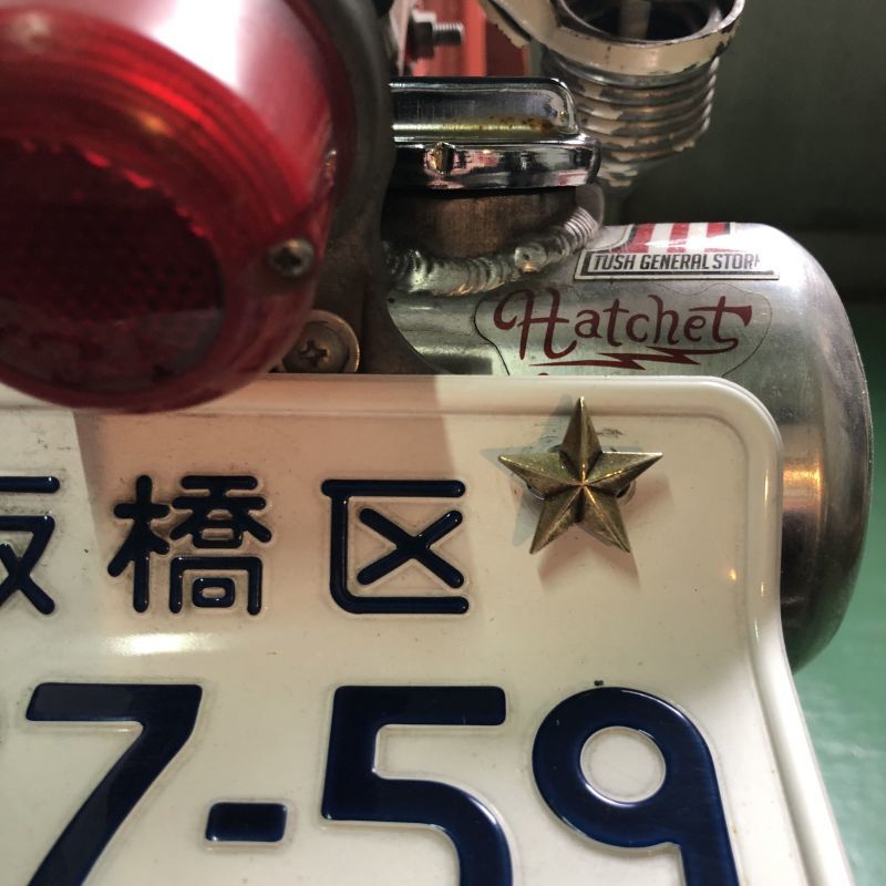 画像: HATCHET Metal Work Studio (ハチェットメタルワークスタジオ) HNB-7-B "STAR" Number Bolt 