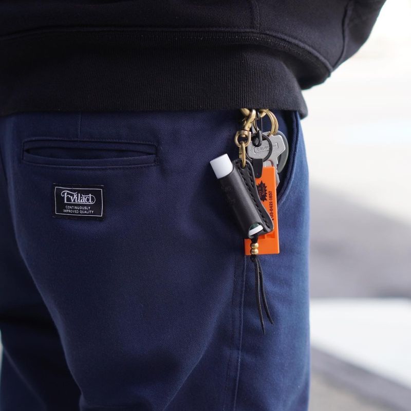 画像: HOODLUM × SIM's Leather works Spirit "LIP STICK CASE" 