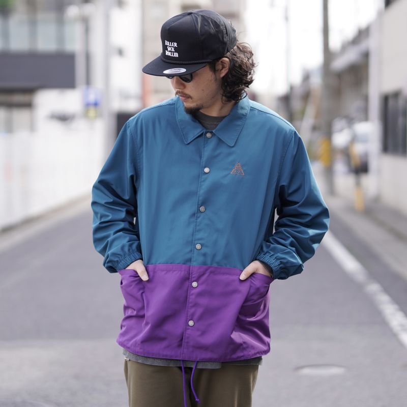 POLER ポーラー   WATERPROOF POCKET COACHES JACKET [BLUE   通販