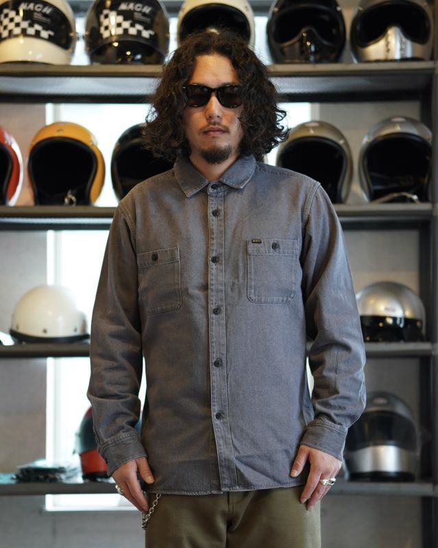 BLUCO (ブルコ) | DENIM WORK SHIRTS [BLACK] | 通販