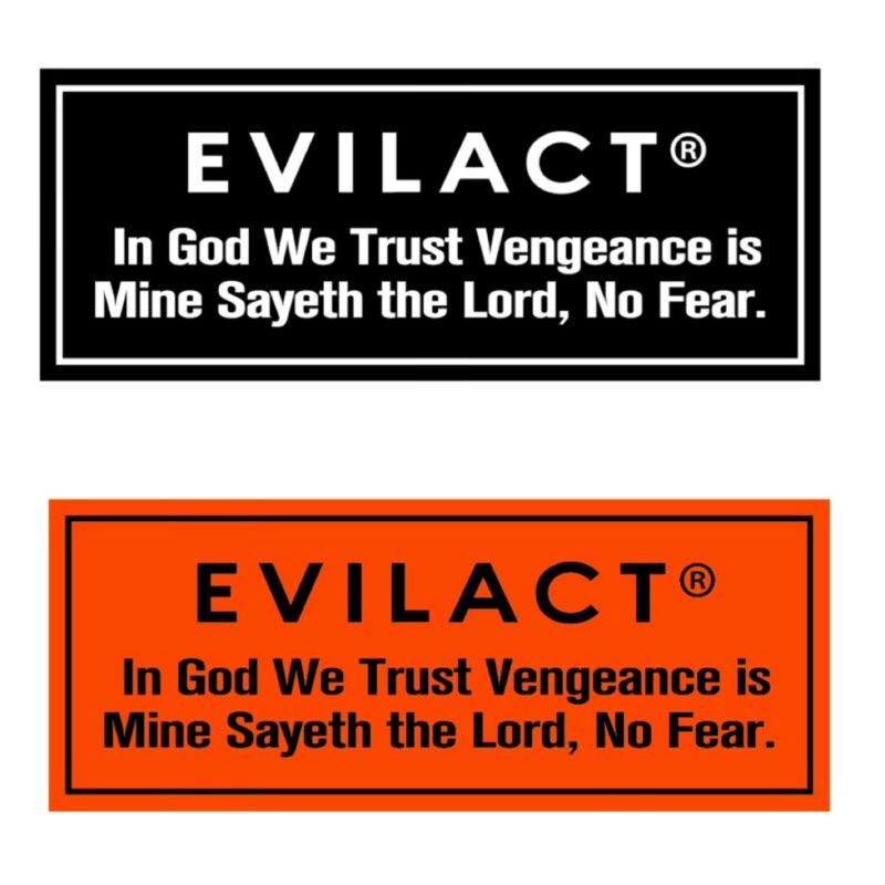 画像1: EVILACT (イーヴルアクト) | In God… Sticker L  (1)