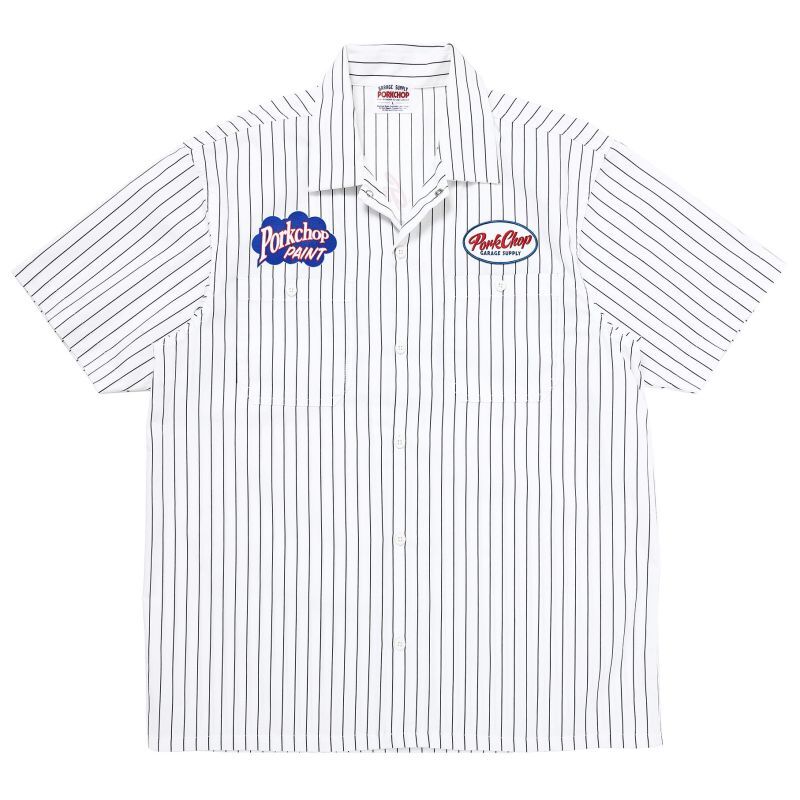 画像2: PORKCHOP GARAGE SUPPLY | PORKCHOP PAINT STRIPE WORK SHIRT  (2)