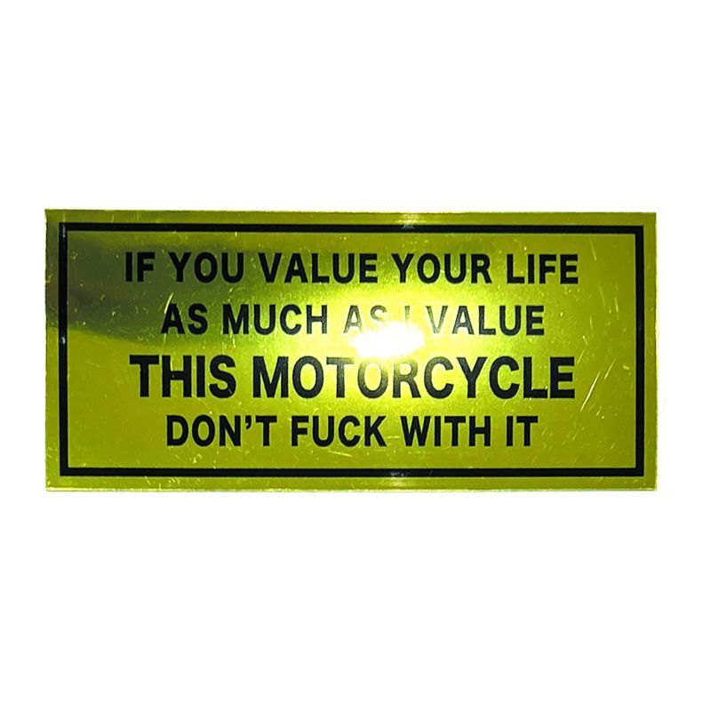 画像1: EVILACT (イーヴルアクト) DON'T... THIS MOTORCYCLE sticker  (1)