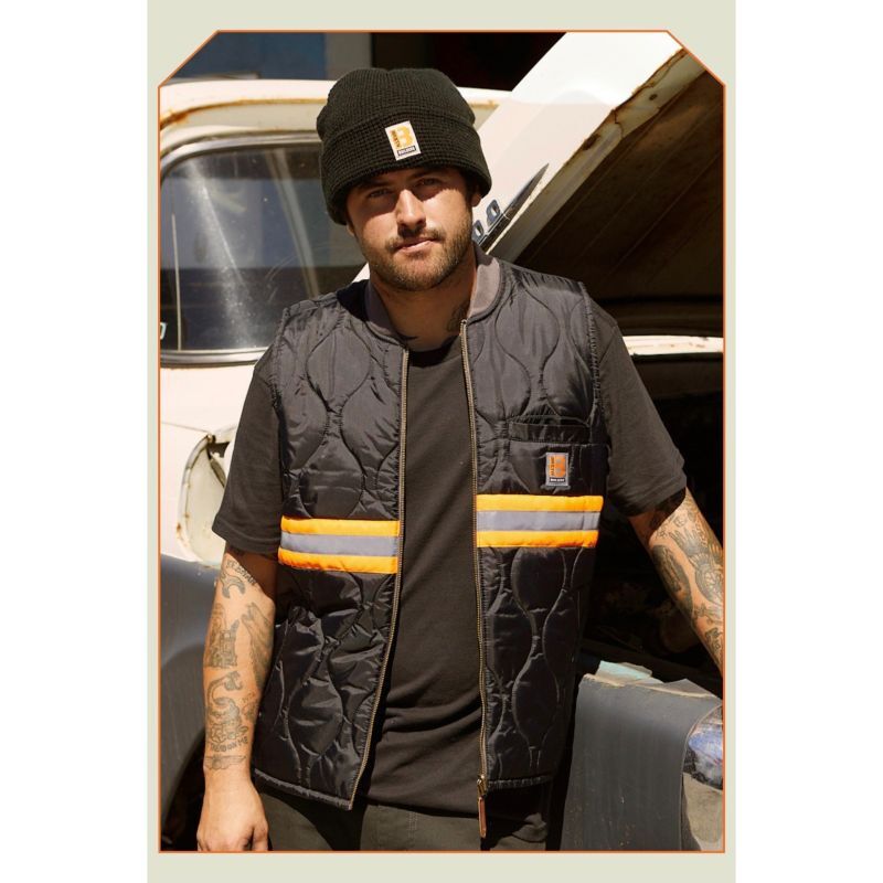 BRIXTON (ブリクストン) | BUILDERS ABRAHAM REV VEST [CHARCOAL/BLACK