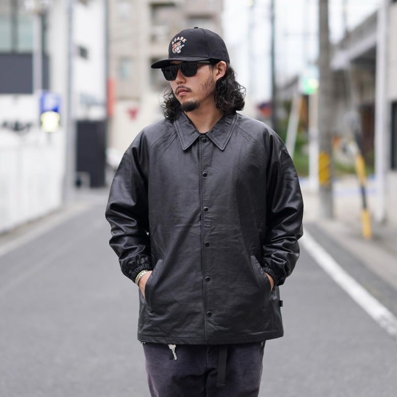 画像1: BLUCO (ブルコ) | LEATHER COACH JACKET  (1)