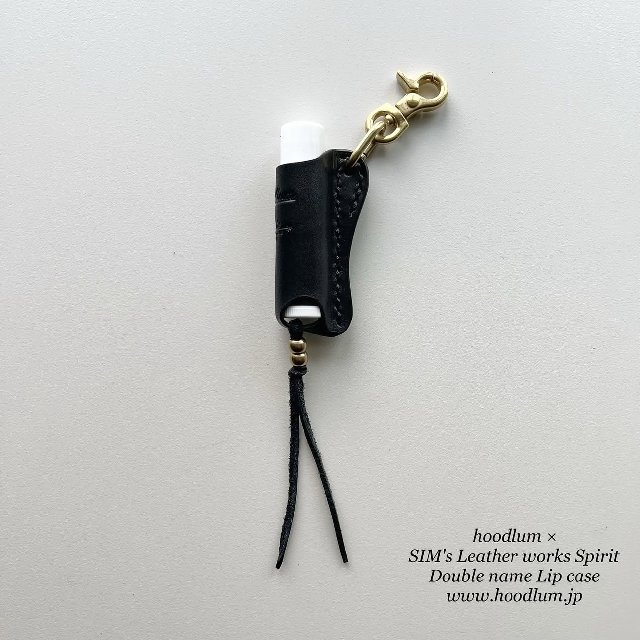 画像1: HOODLUM × SIM's Leather works Spirit "LIP STICK CASE"  (1)