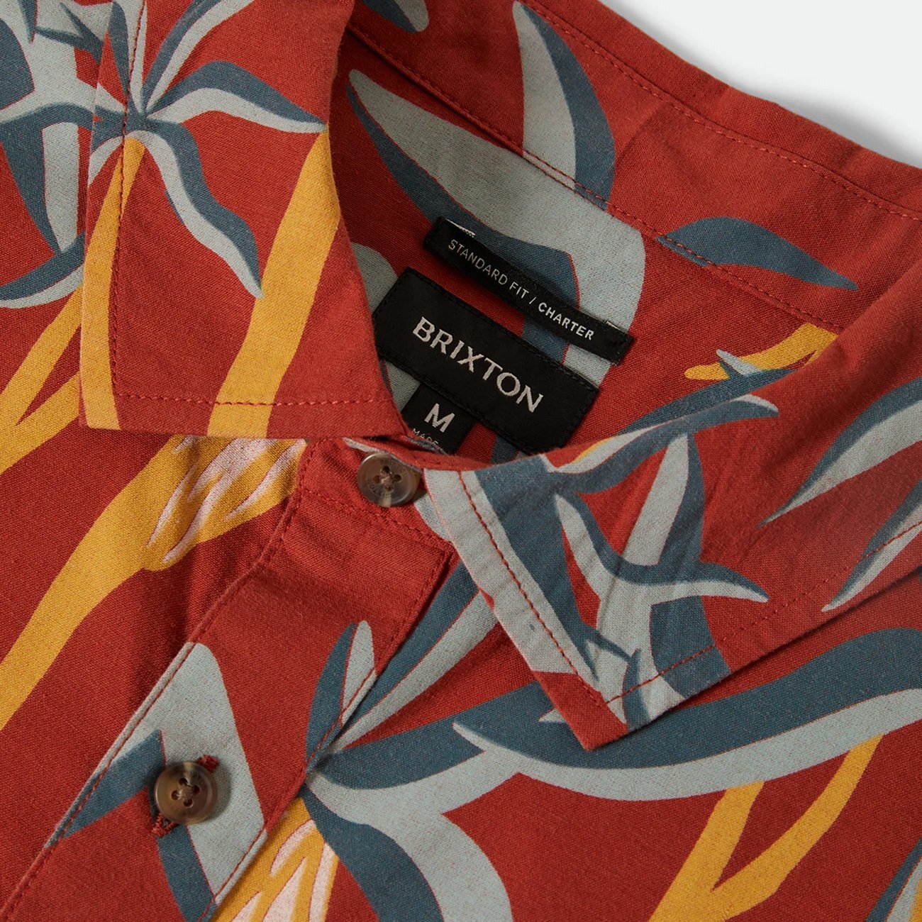 画像2: BRIXTON (ブリクストン) | CHARTER PRINT S/S WVN  (2)