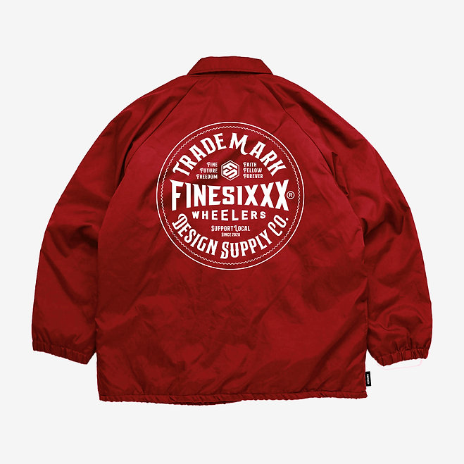 画像1: FINESIXXX (ファインシックス) | TRADE MARK EMBROIDERY ZIP COACH JACKET  (1)