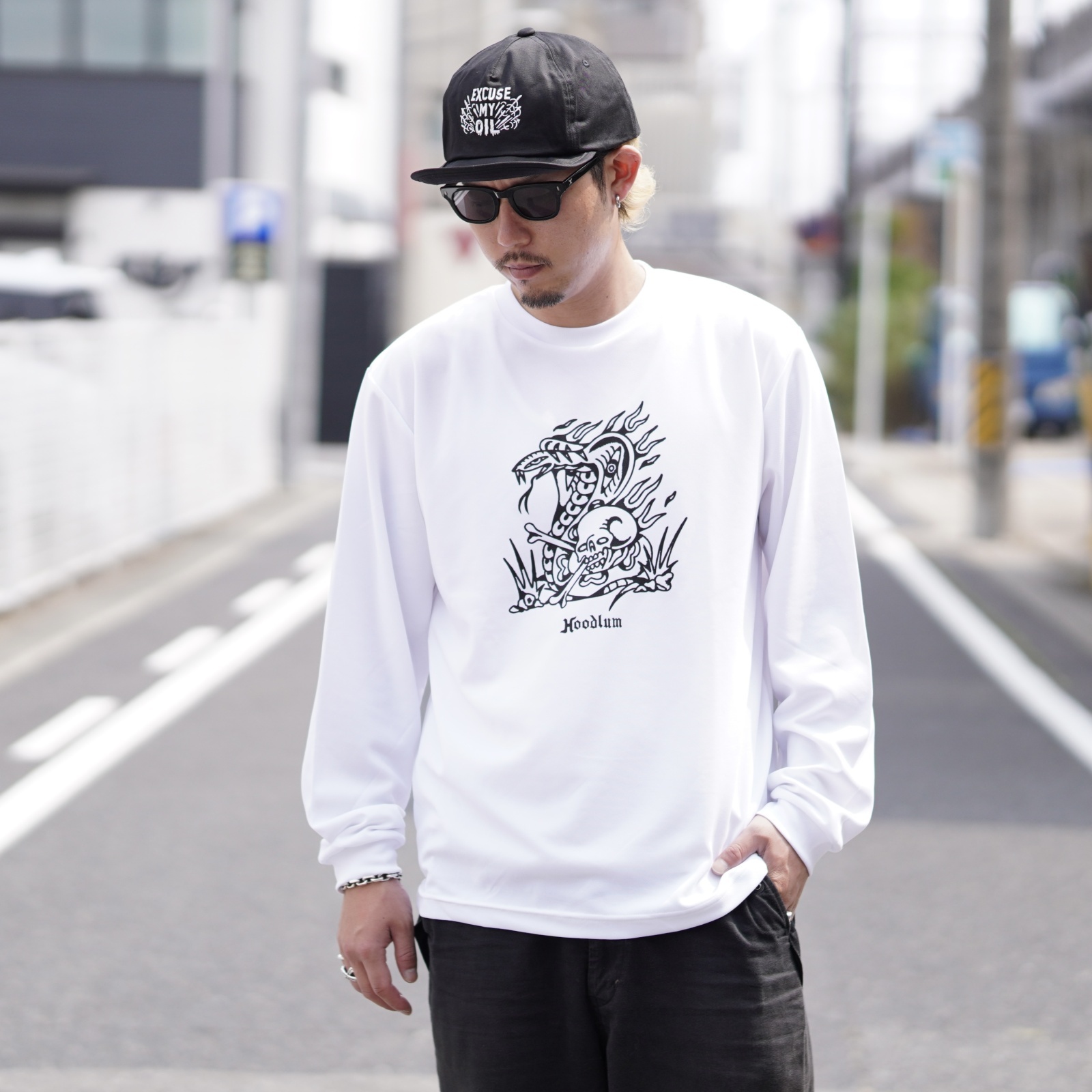 画像2: Hoodlum (フッドラム) | SNAKE & SKULL DRY MESH JERSEY  (2)