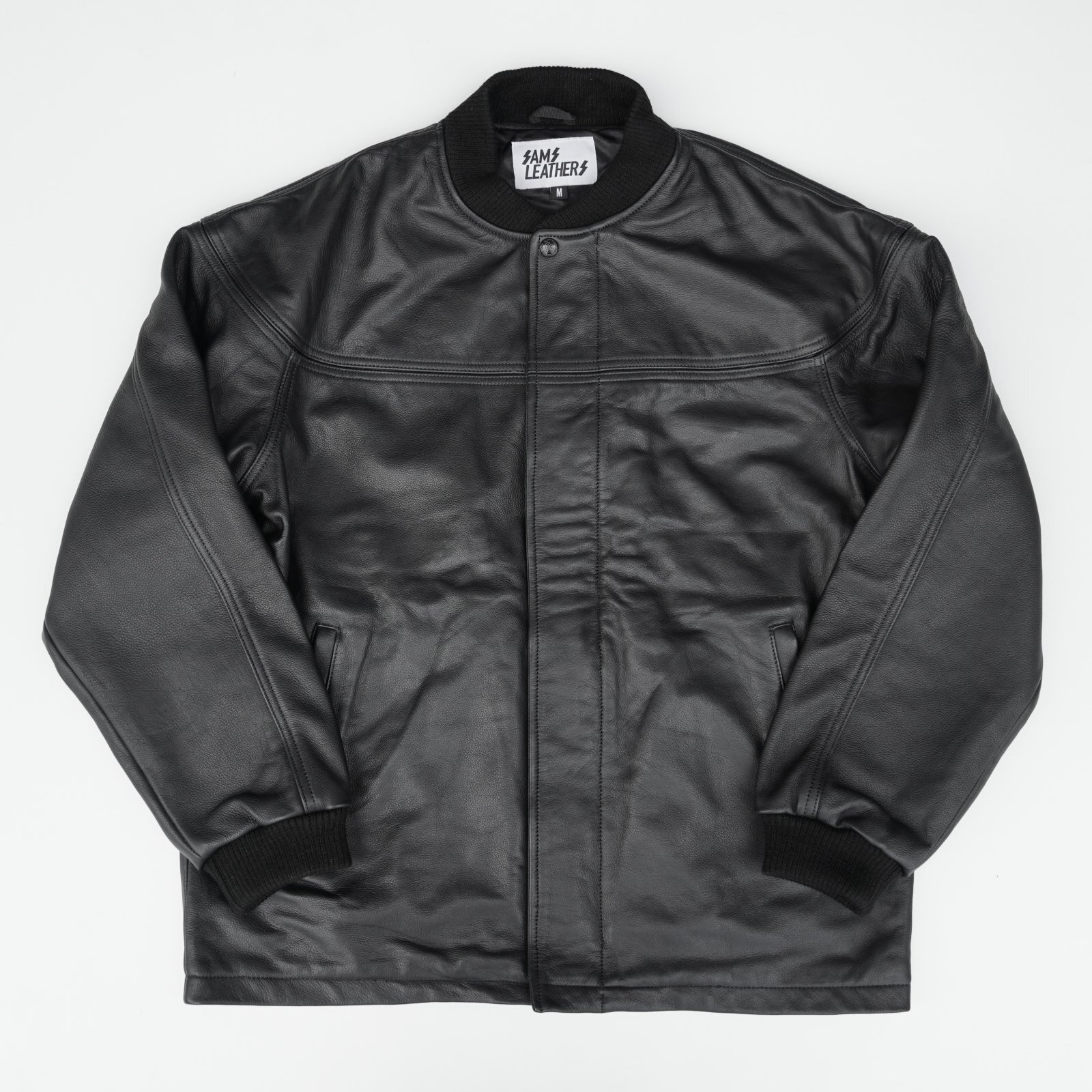 画像1: SAMS (サムズ) | LEATHER DERBY JKT  (1)