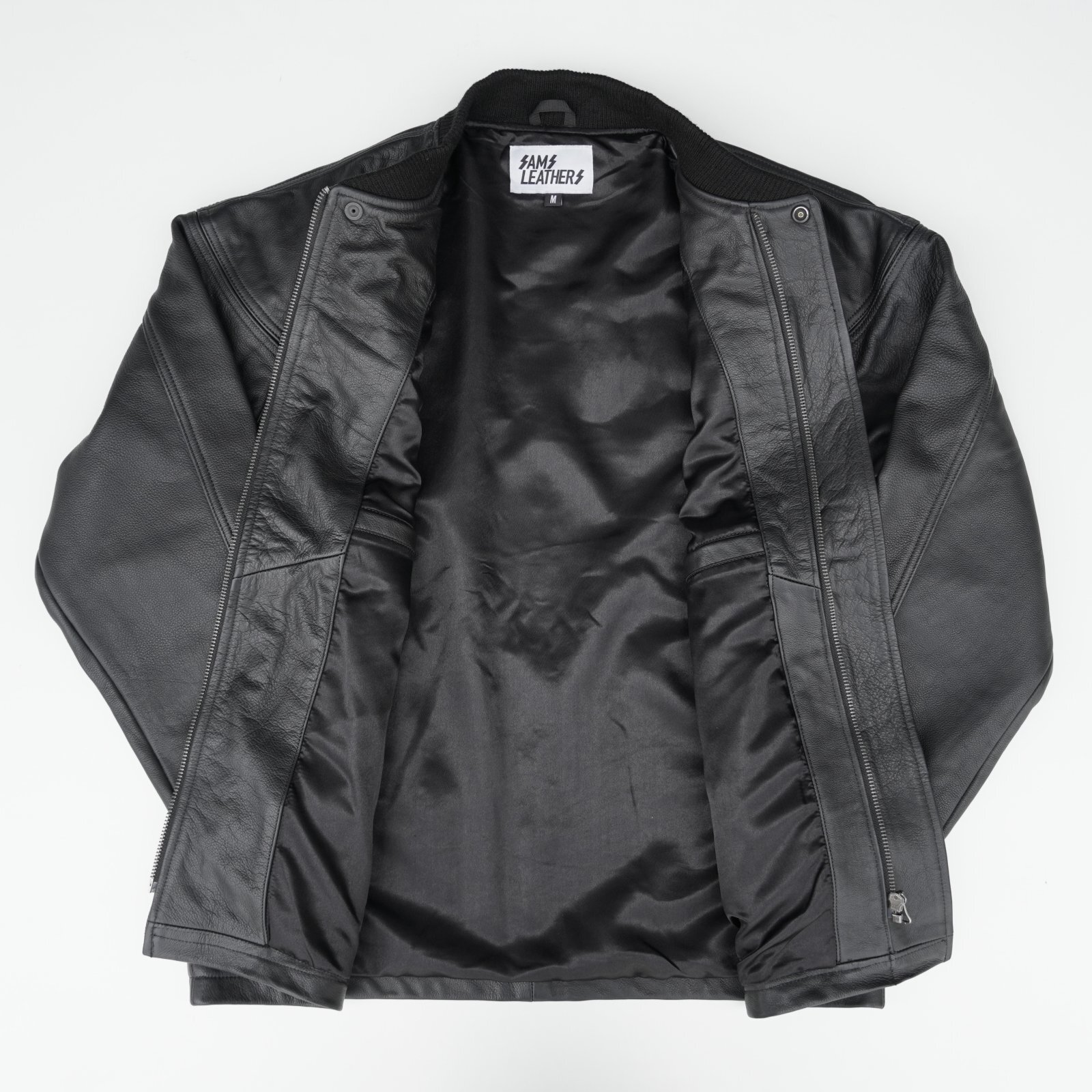 画像2: SAMS (サムズ) | LEATHER DERBY JKT  (2)