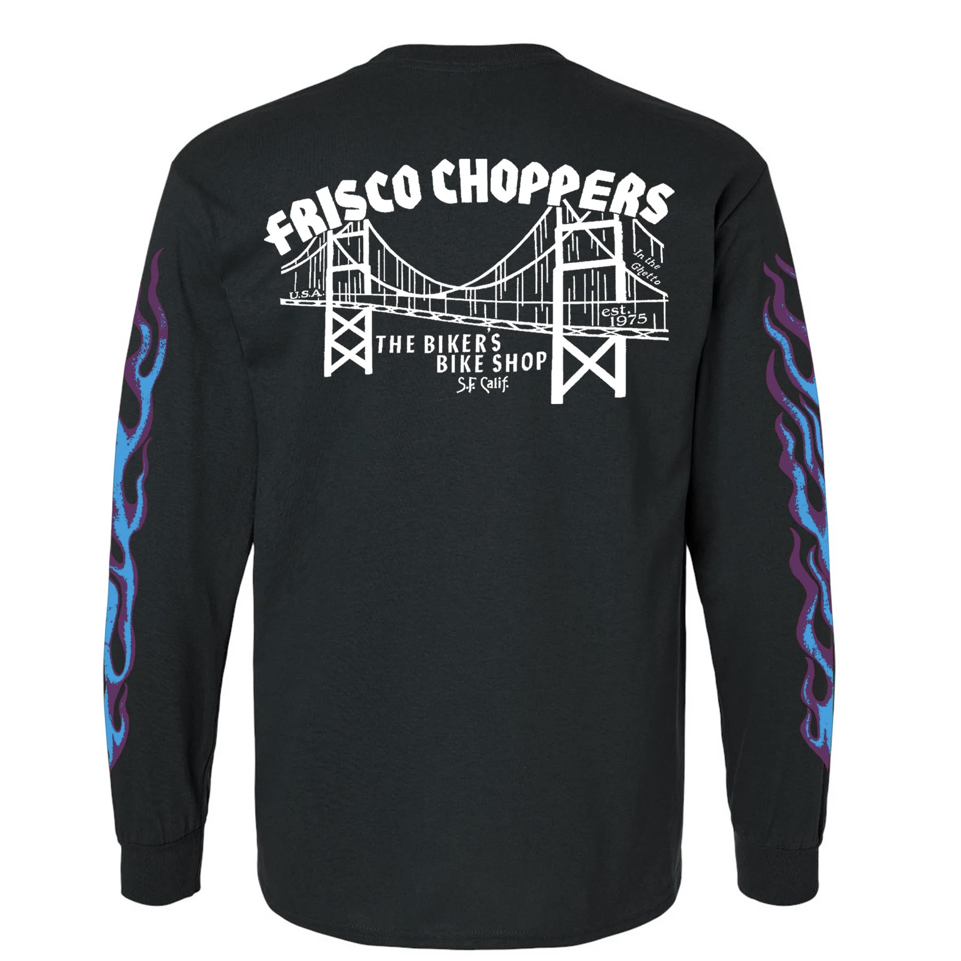 画像3: FRISCO CHOPPERS | FLAMING SKULL L/S TEE  (3)