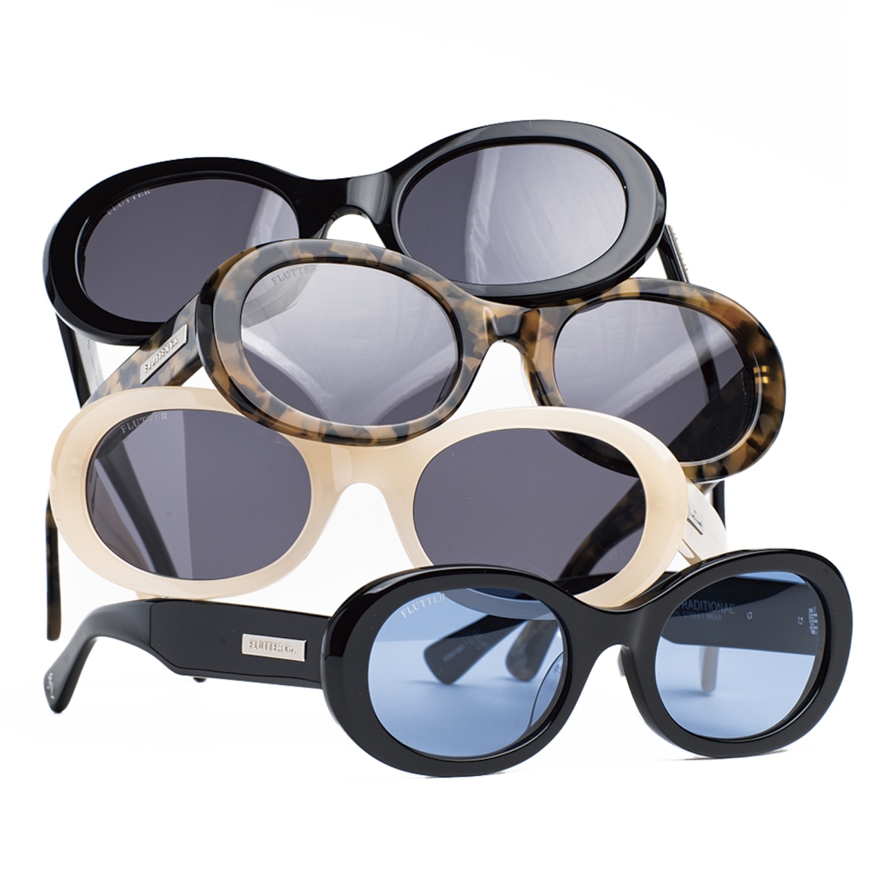 画像: FLUTTER (フラッター) | Acetate Narrow Oval Glasses 