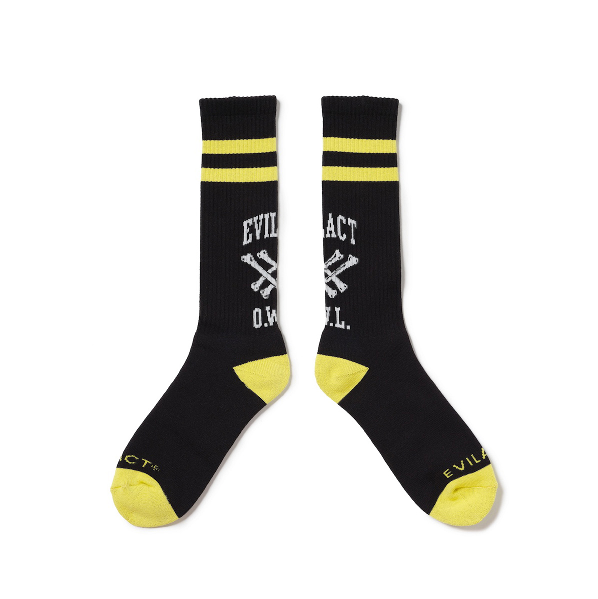 画像1: EVILACT (イーヴルアクト) | CROSS BONE SOCKS  (1)