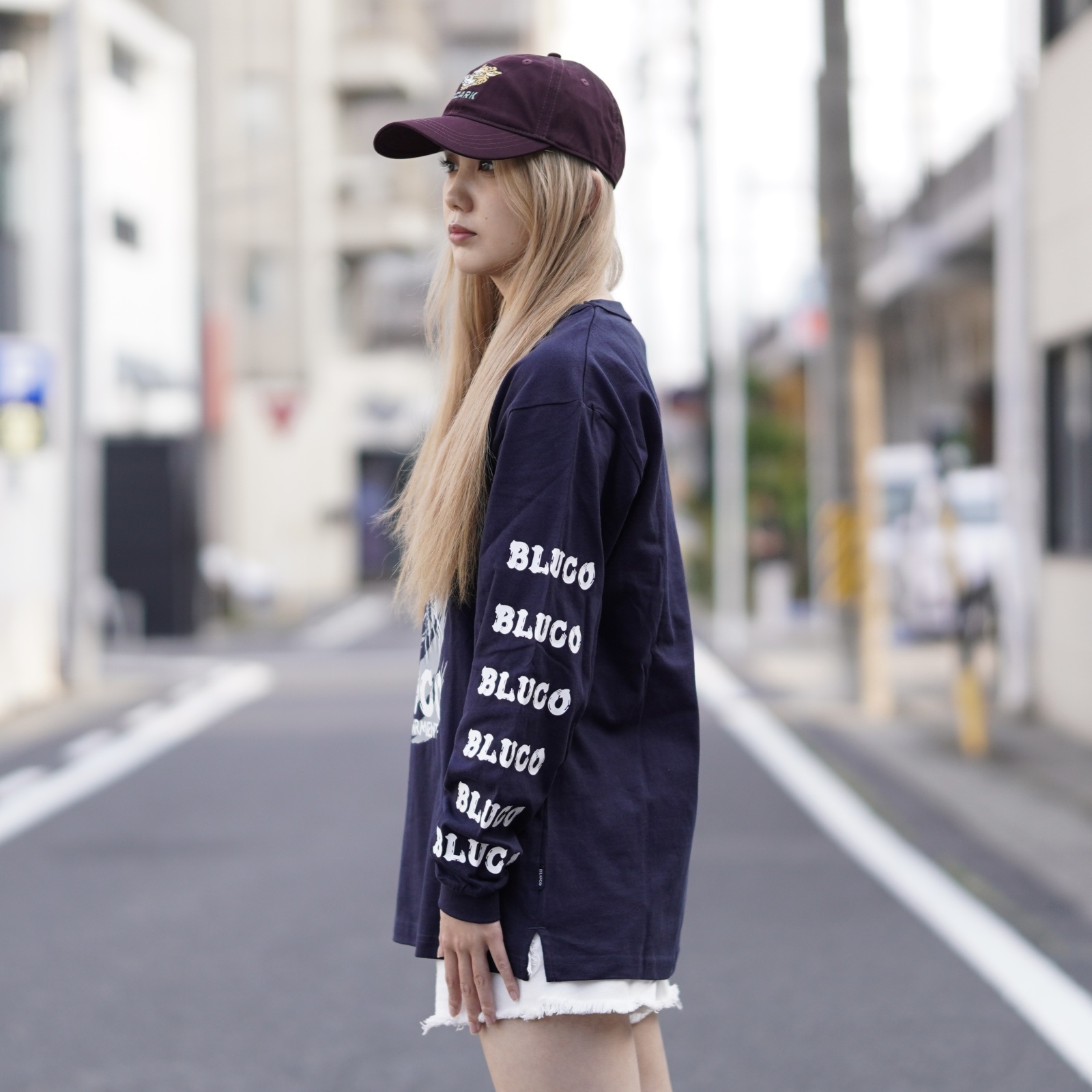 画像2: BLUCO (ブルコ) | HEAVY DRY COTTON PRINT L/S TEE -Artwork by 遊鷹-  (2)