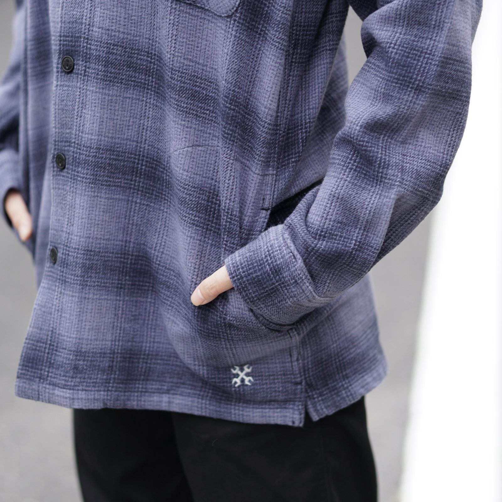 画像5: BLUCO (ブルコ) | OMBRE CHECK FLANNEL SHIRT  (5)