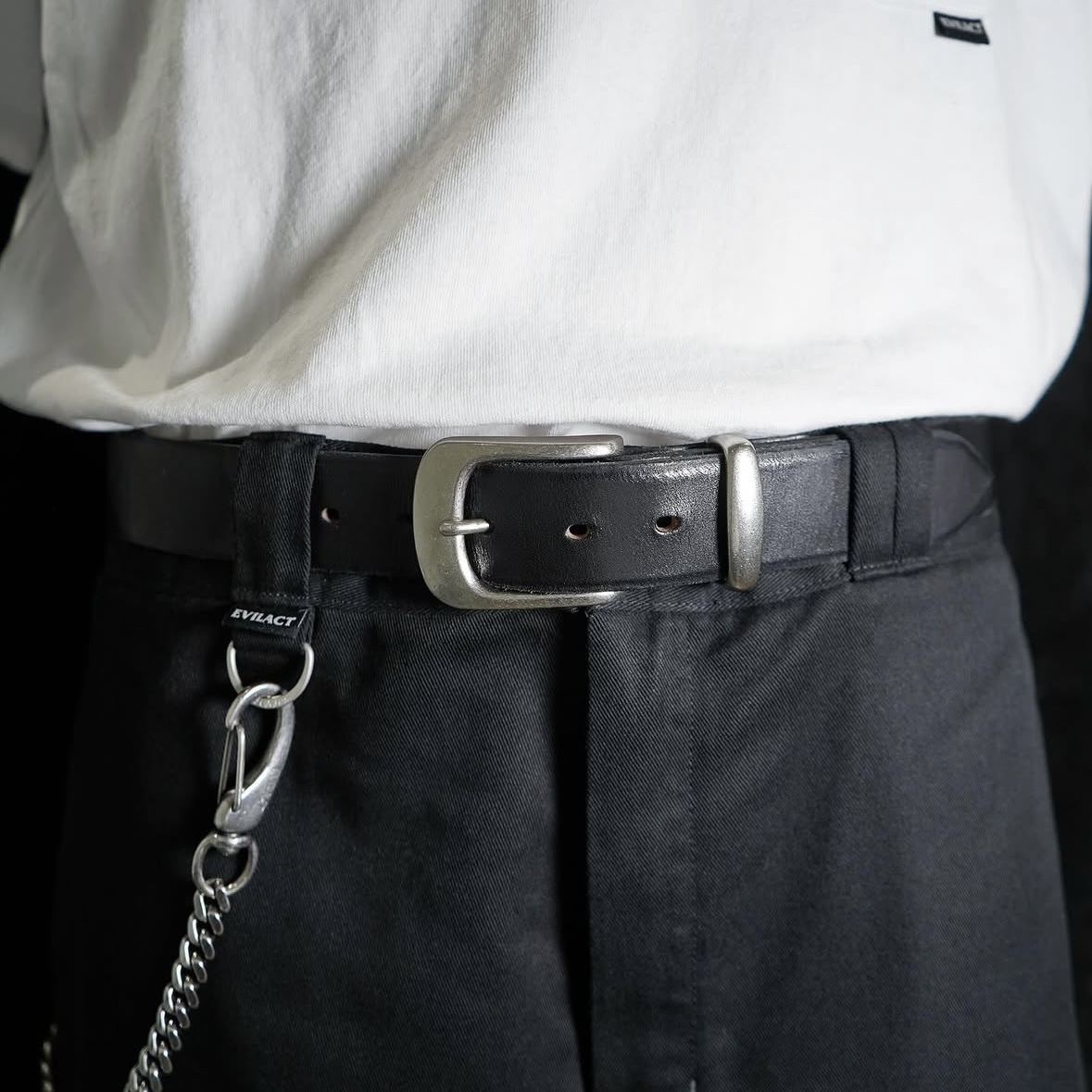 画像4: EVILACT (イーヴルアクト) | EVILACT "SADDLE LEATHER BELT 35mm"  (4)