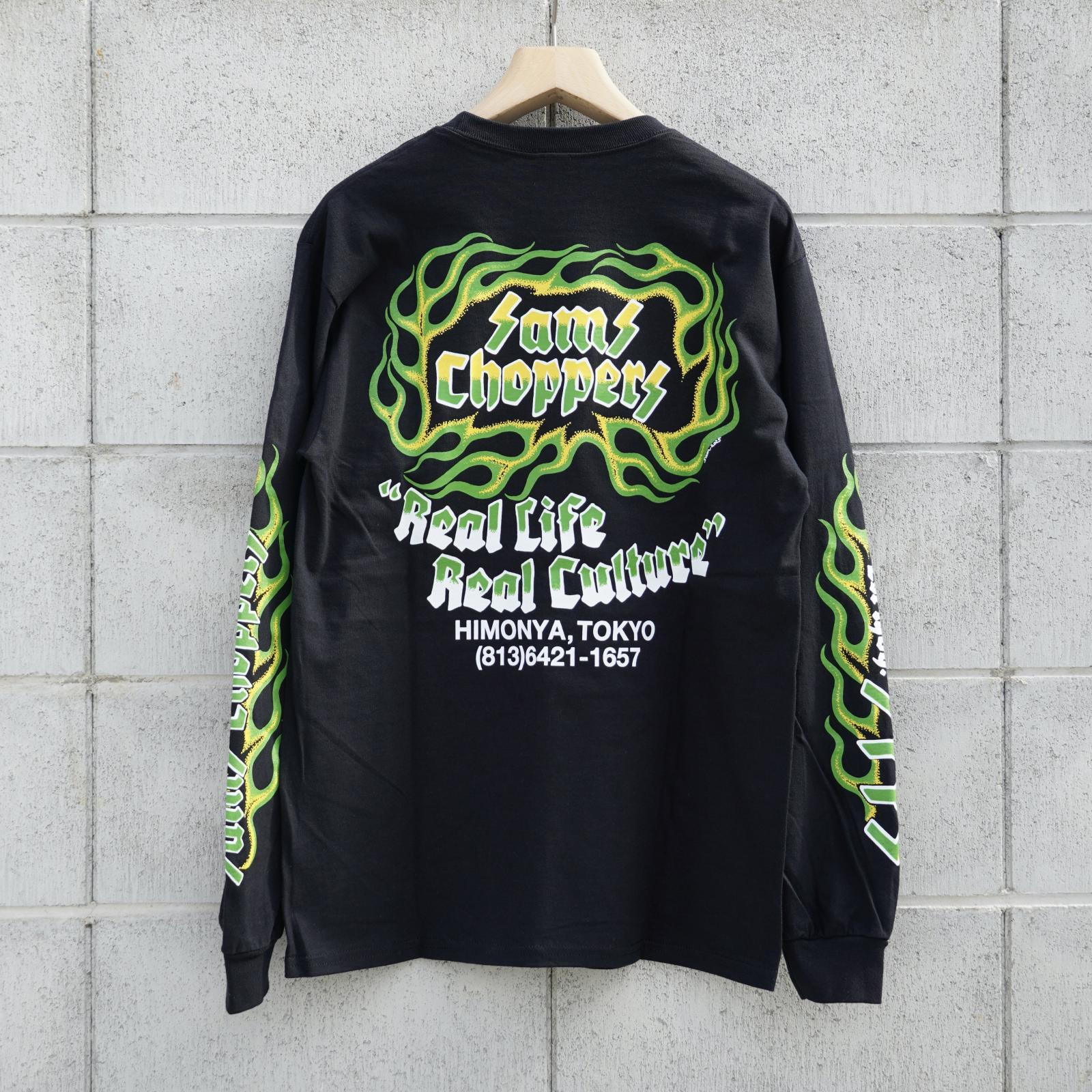 画像1: SAMS (サムズ) | SAMS FLAMES LONG SLEEVE TEE  (1)