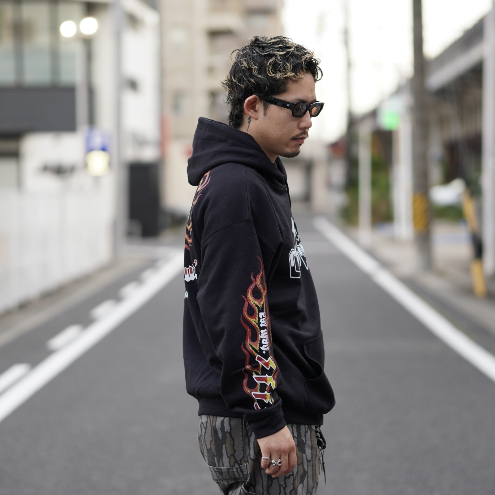 画像2: SAMS (サムズ) | SAMS FLAMES HOODIE  (2)