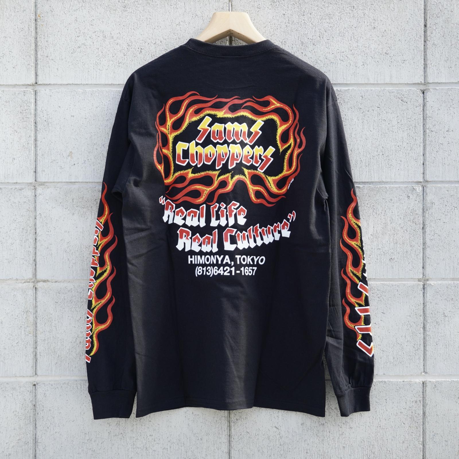 画像1: SAMS (サムズ) | SAMS FLAMES LONG SLEEVE TEE  (1)