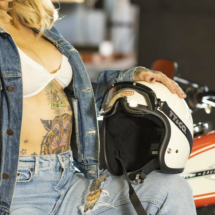 画像10: TT&CO. (ティーティーアンドカンパニー) | SUPER MAGNUM -STANDARD- ヘルメット [SG/DOT]  (10)