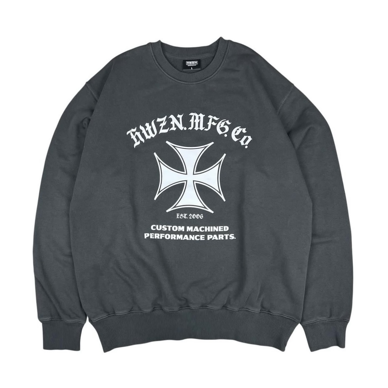 画像1: HWZN.MFG.CO. | IRONCROSS CREWNECK SWEAT  (1)