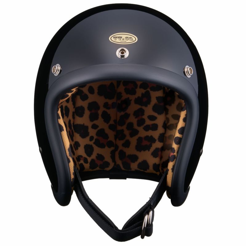 画像2: TT&CO. (ティーティーアンドカンパニー) | 500-TX DILECT INTERIOR LEOPARD JET HELMET ヘルメット  (2)