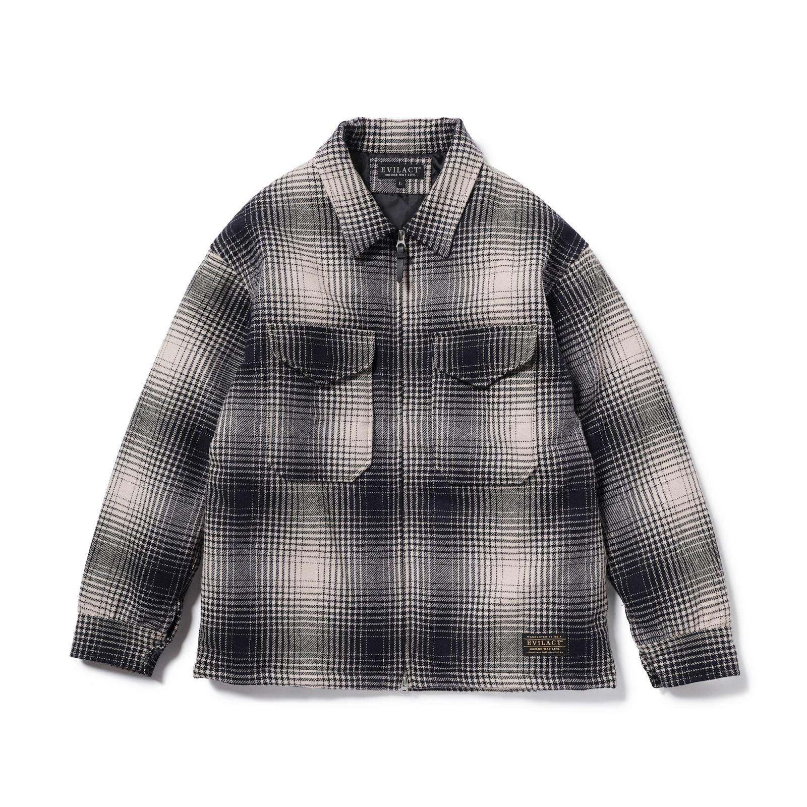 画像1: EVILACT (イーヴルアクト) | CHECK PADDED JKT  (1)