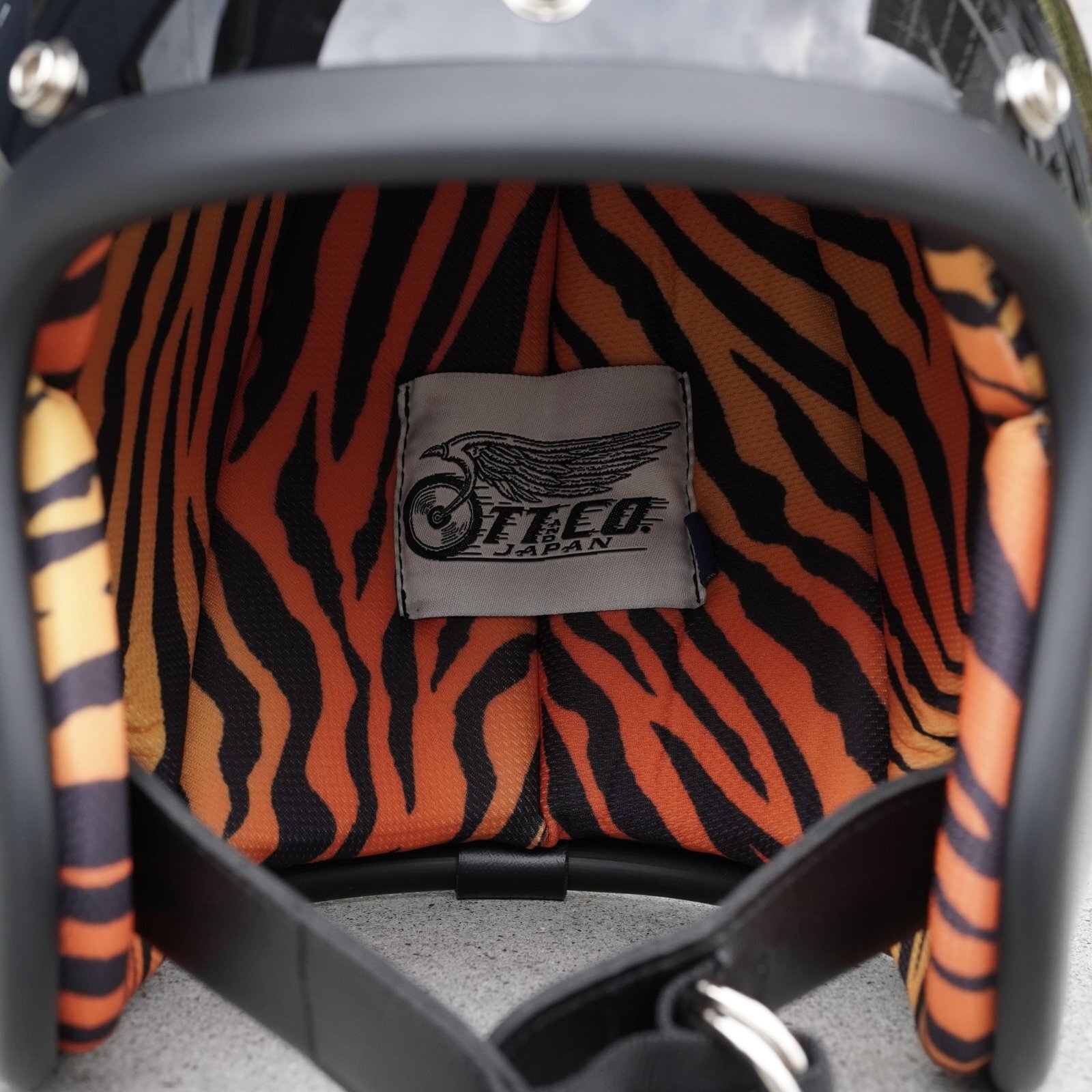 画像6: TT&CO. (ティーティーアンドカンパニー) | 500-TX DILECT INTERIOR TIGER JET HELMET ヘルメット  (6)