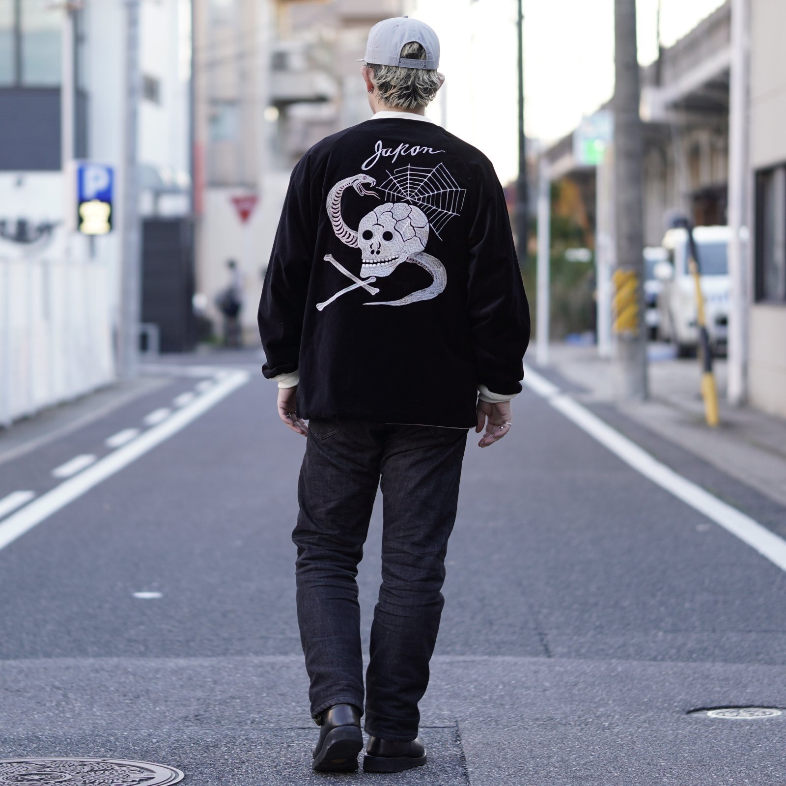 画像8: THRIFTY LOOK | SNAKE & SKULL SOUVENIR JACKET  (8)
