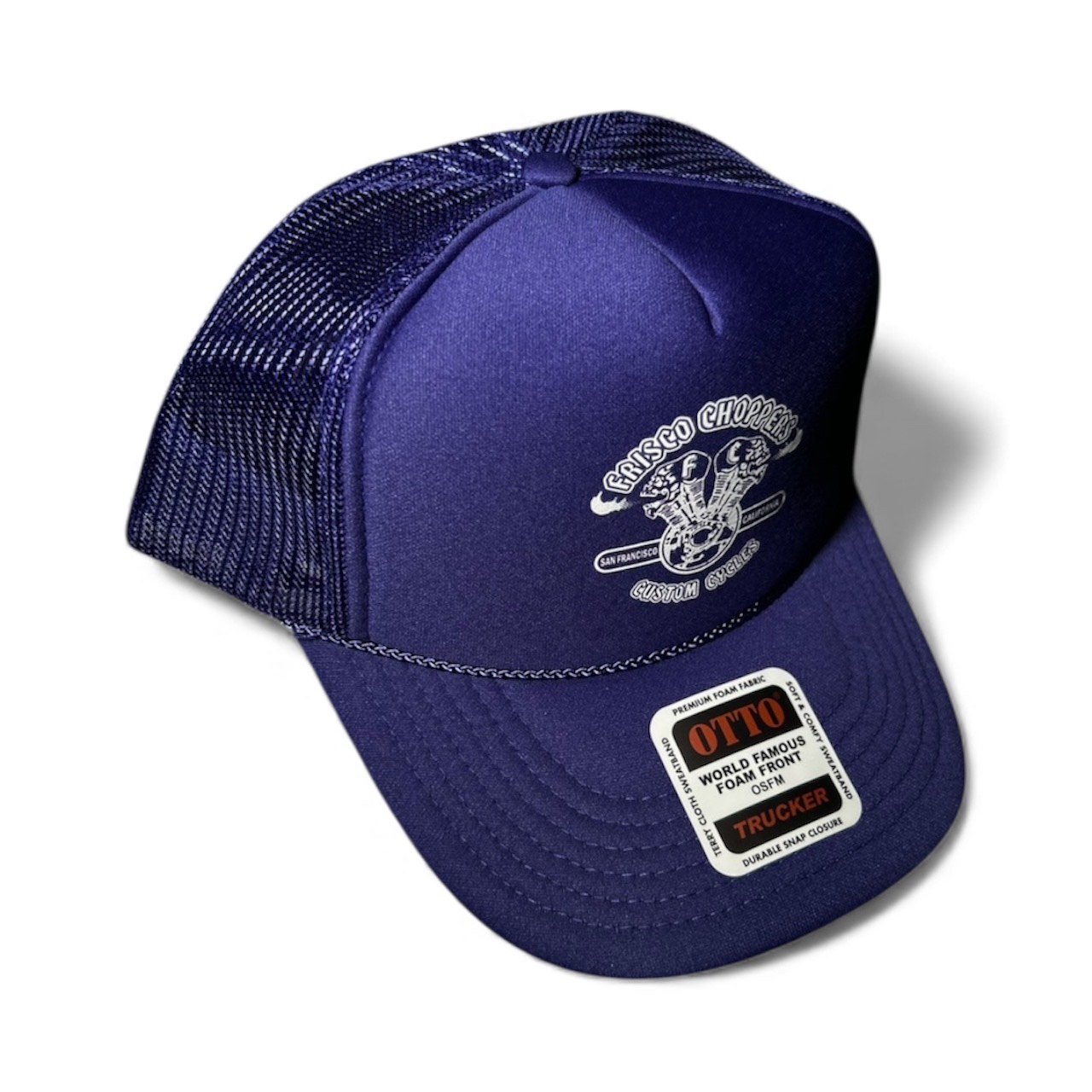 画像1: FRISCO CHOPPERS | FLAMING SKULL CAP  (1)