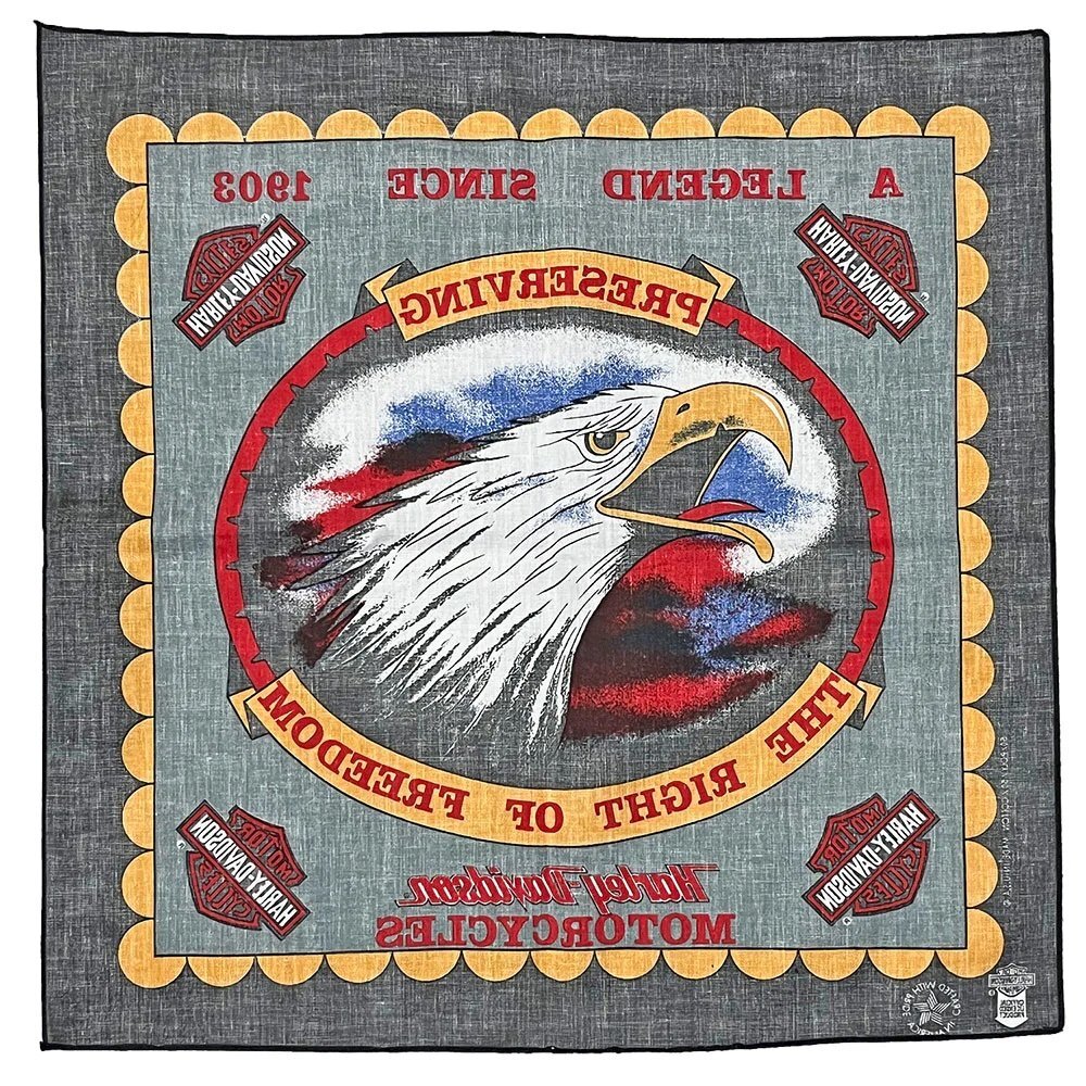 画像3: Harley-Davidson | 90s バンダナ A (NOS)  (3)