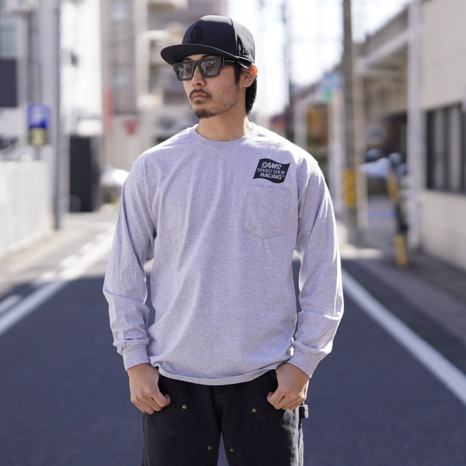 画像1: SAMS (サムズ) | SAMS POCKET LONG SLEEVE TEE  (1)