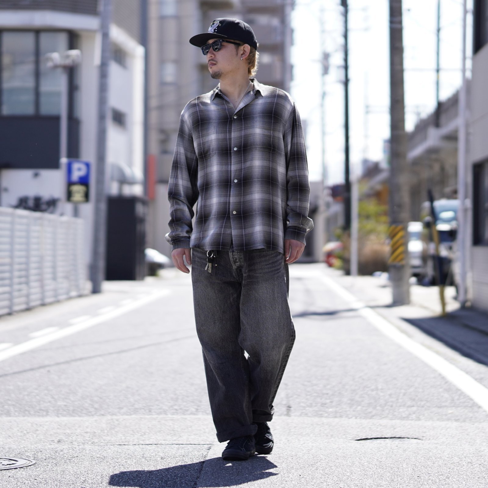 画像5: TOWNCRAFT | 60S OMBRE LOOP COLLAR SHIRTS  (5)