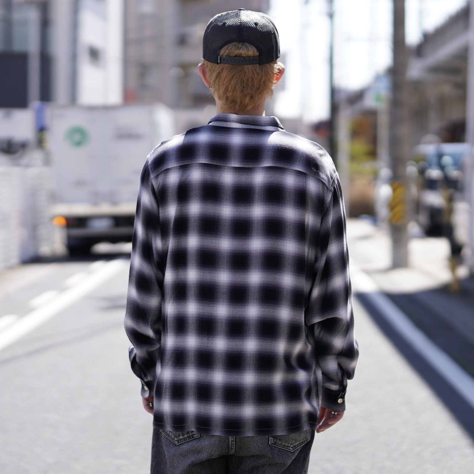 画像2: TOWNCRAFT | 60S OMBRE LOOP COLLAR SHIRTS  (2)