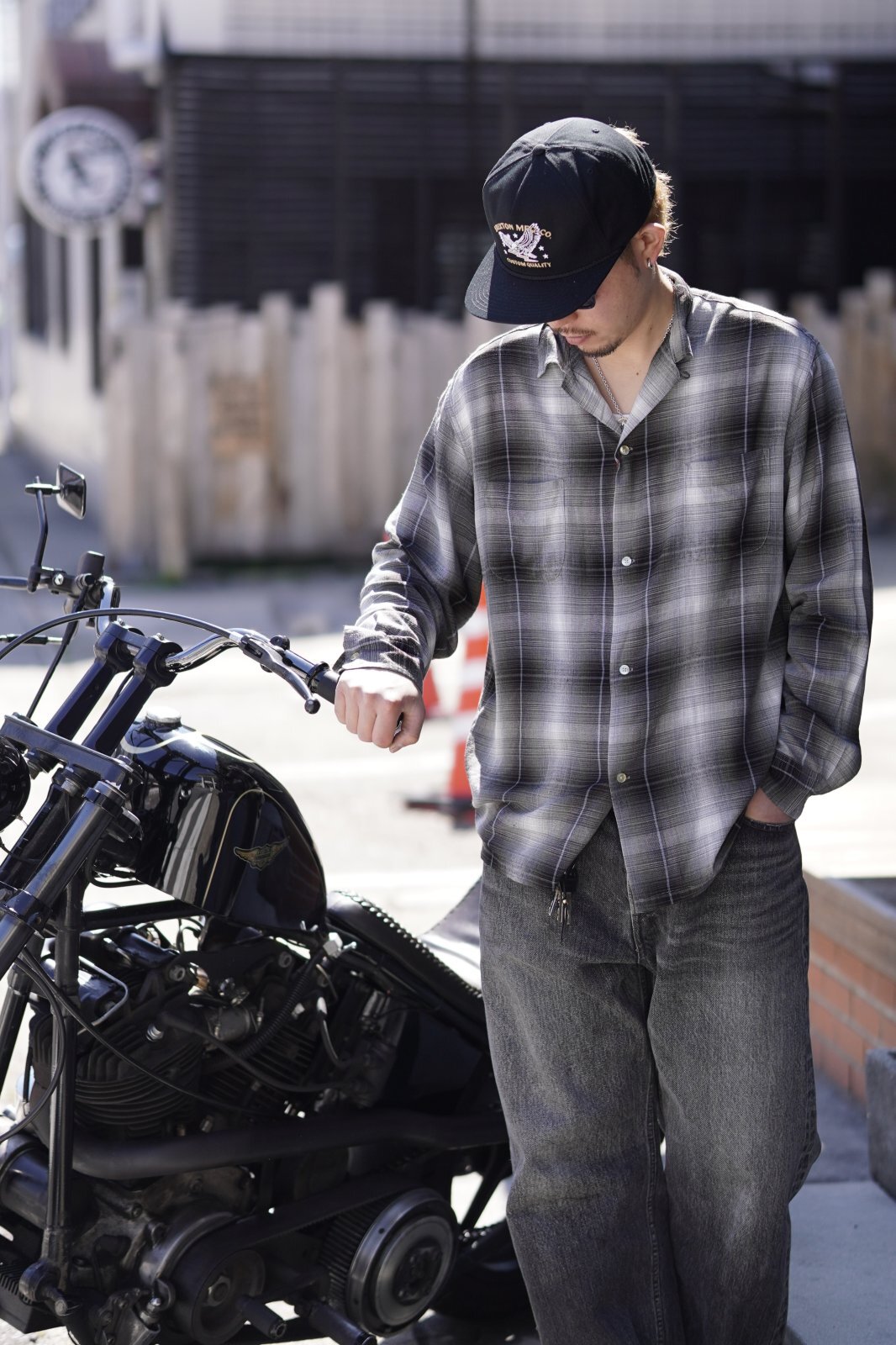 画像: TOWNCRAFT | 60S OMBRE LOOP COLLAR SHIRTS 