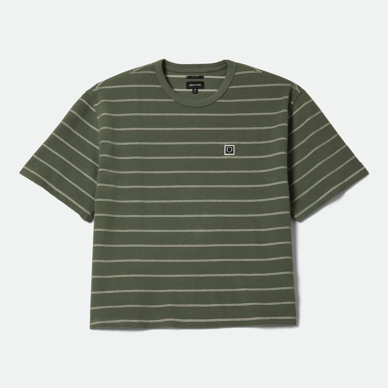 画像1: BRIXTON (ブリクストン) | SHIELD PIQUE S/S BOXY KNIT TEE  (1)